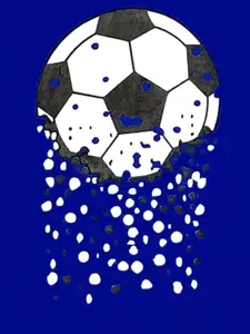 KUCHIPOO Boys Blue & White Printed Sweatshirt