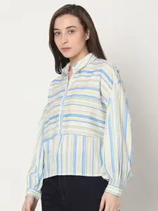 Vero Moda Women White Striped Casual Shirt