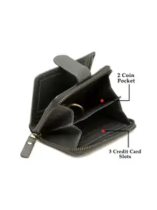 Louis Stitch Saffiano Leather Grey Two Fold Wallet for Men