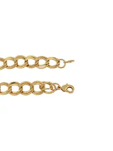 Dare by Voylla Men Gold-Toned Gold-Plated Link Bracelet