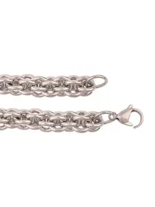 Dare by Voylla Men Silver Bracelet