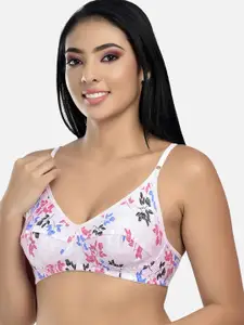 StyFun Pink & Blue Floral Bra
