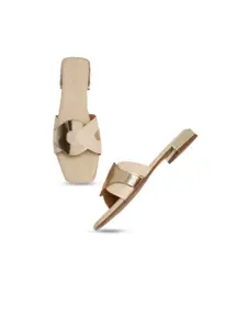 Bruno Manetti Women Cream-Coloured Open toe Flats