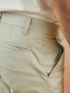 Andamen Men Beige Chinos Trousers