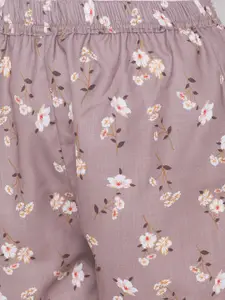 FashionRack Women Brown & White 2 Printed Lounge Shorts