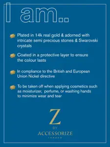 Accessorize London 14K Gold Plated Opal Starburst Pendant Necklace