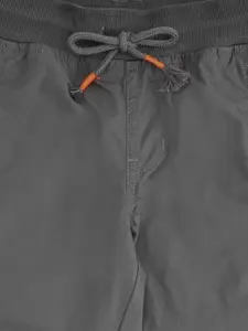 Pantaloons Junior Boys Grey Solid Cotton Joggers
