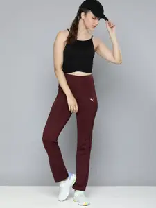 Puma Black Solid Form Knit Seamless Lightly Padded Workout Bra 52222401