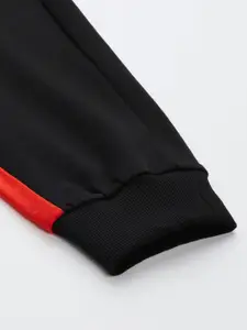 one8 x PUMA PUMAxONE8 Men Black Brand Logo Printed Joggers With Side Stripes