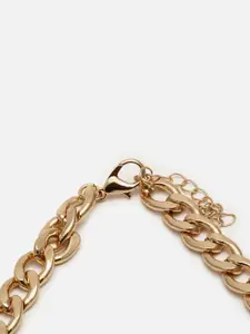 SOHI Gold-Toned Gold-Plated Necklace