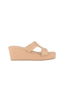 Rocia Beige Wedge Sandals