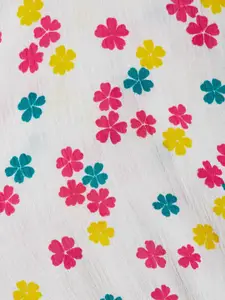 People White Print Blouson Top