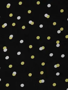 People Women Black V-Neck Print Top