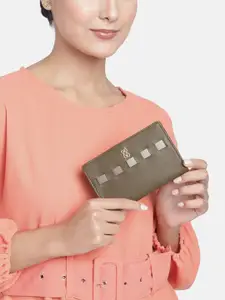 Baggit Women Green Solid Two Fold Wallet