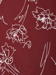 Honey by Pantaloons Women Red Printed Sweatshirt