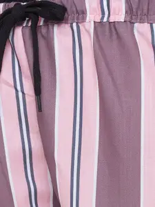 FashionRack Women Blue & Pink 2 Printed Lounge Shorts