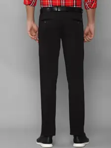Allen Solly Men Black Solid Slim Fit Trousers