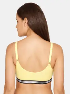 Zivame Yellow & Black Bralette Bra