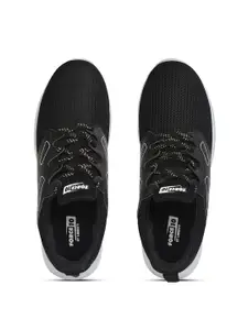 Liberty Men Black Mesh Running Non-Marking Shoes