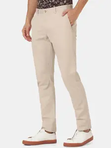 Blackberrys Men Brown Slim Fit Low-Rise Trousers