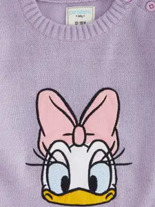 Pantaloons Junior Girls Lavender Printed Pullover