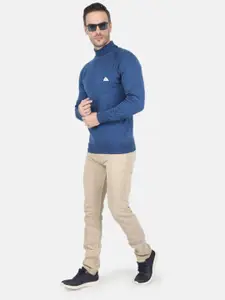 Monte Carlo Men Blue Turtle Neck Pullover