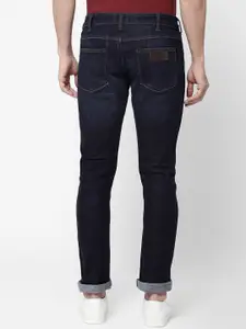 Wrangler Men Blue Straight Fit Light Fade Stretchable Jeans
