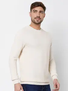 Mufti Men Beige Pullover