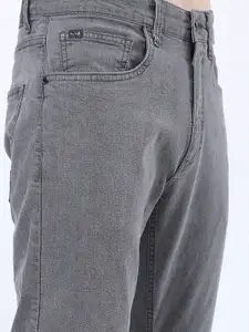 HIGHLANDER Men Grey Tapered Fit Stretchable Jeans