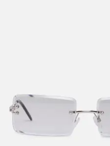 Vero Moda Women Grey Lens & White Square Sunglasses