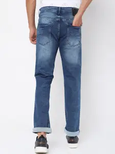 Mufti Men Blue Straight Fit Heavy Fade Jeans