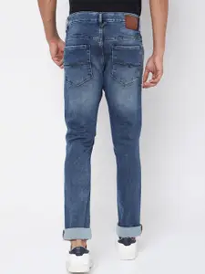 Mufti Men Blue Skinny Fit Heavy Fade Jeans