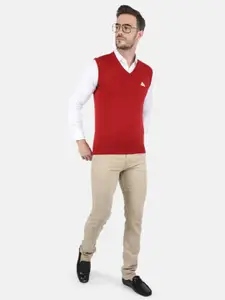 Monte Carlo Men Red Sweater Vest