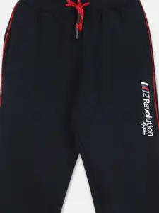 Monte Carlo Boys Navy Blue Solid Track Pants