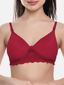 FIMS Women Set Of 4 Lightly Padded Cotton Bra