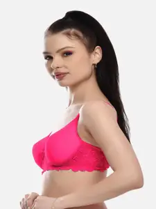 FIMS Fuchsia Lightly Padded Bra