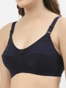 Floret 2 Black & Navy Blue Bra