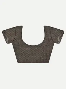 kasee Red & Gold-Toned Woven Design Zari Silk Blend Saree