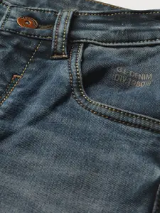 Gini and Jony Boys Navy Blue Light Fade Mid-Rise Jeans