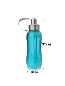 Kuber Industries Blue Solid Stainless Steel Insulated Water Bottle