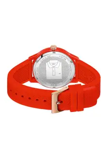 Lacoste Women Red Brass Dial & Red Straps Analogue Watch