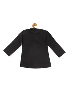 VASTRAMAY Boys Black Regular Kurta