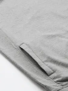 Flying Machine Men Grey Melange Sweatshirt