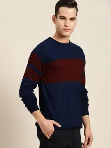 INVICTUS Colourblocked Acrylic Round Neck Pullover