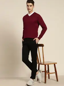 INVICTUS Men Maroon Pullover