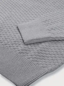 Gini and Jony Boys Grey Cable Knit  Full Sleeves Pullover