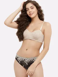 Wacoal Nude-Coloured Floral Underwired Bra