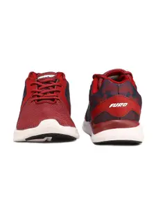 FURO by Red Chief Women Black & Red Mesh Running Shoes
