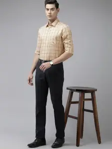 Arrow Men Brown Original Slim Fit Checked Pure Cotton Casual Shirt