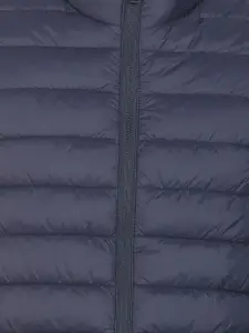 Arrow Sport Men Blue Longline Training Or Gym Padded Jacket